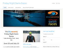 Tablet Screenshot of fridaynightswimraces.com